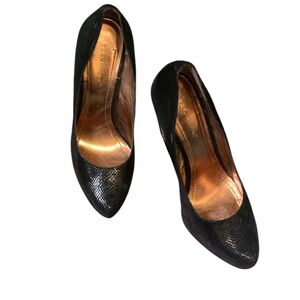 BCBG black platform heels